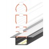 NUPHAR profil 63 DEEP FRAMELESS Vestavný, zápustný bezrámečkový profil pro LED pásky, materiál hliník, povrch elox šedostříbrný mat, max šířka LED pásků w=30mm, rozměry 63,4x24mm, l=4000mm náhled 6