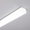 NUPHAR profil 44 FLAT RECESSED Vestavný, zápustný profil pro LED pásky, materiál hliník, povrch elox šedostříbrný mat, max šířka LED pásků w=30mm, rozměry 44,4x14mm, l=4000mm náhled 4