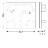 NUPHAR koncovka profilu 02 Koncovka profilu pro LED pásky bez otvoru, čtvercová, materiál ABS, povrch černá, 1ks v balení, rozměry 33,4x29,6x7mm náhled 2