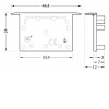 NUPHAR koncovka profilu 07 Koncovka profilu pro LED pásky bez otvoru, obdélníková, materiál ABS, povrch bílá, 1ks v balení, rozměry 44,4x24x12,5mm náhled 2