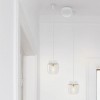 ROPPE 2x15W, E27 Závěsný kabel s objímkou, základna plast, povrch bílá, kabel s textilním úpletem, povrch bílá, pro žárovku 2x15W, E27, 230V, IP20, d=120mm, závěs l=2500mm, lze zkrátit, stínítko SAMOSTATNĚ náhled 3