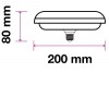 CIRCA LED DISK 36W VÝPRODEJ LED žárovka, základna bílá, difuzor plast opál, LED 36W, teplá 3000K, 2900lm, Ra80, E27, 230V, rozměry d=250mm, h=80mm náhled 5