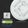 DUOMO 3IN1 LED 18W CCT VÝPRODEJ Stropní  svítidlo, základna kov, povrch bílá, difuzor plast opál, LED 18W, 1800lm, CCT přepínatelná teplota teplá 3000K, neutrální 4000K, denní 6400K, 230V, IP20, rozměry d=310mm, h=55mm náhled 2