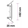 TREN 1x35W GU10 KRUH VÝPRODEJ Stropní, vestavně bodové, svítidlo, těleso kov, povrch bílá, pro žárovku1x35W, GU10, ES50, 230V, IP20, tř.1, rozměry d=82mm, h=25mm náhled 4