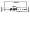 Adaptér pro veřejné osvětlení 62mm/48mm VÝPRODEJ Adaptér, redukce pro instalaci svítidla veřejného osvětlení na stožár, nebo výložník, nastavitelný sklon, materiál hliník, povrch šedá tmavá, přechod d=60mm na d=48mm, l=344mm náhled 5