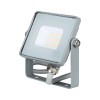 10W slim Světlomet, venkovní reflektor, těleso hliník, povrch šedá, krycí sklo čiré, LED 10W, 800lm, teplá 3000K, Ra80, 230V, IP65, IK05, rozměry 115x108x26mm náhled 1