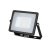 20W slim VÝPRODEJ Světlomet, venkovní reflektor, těleso hliník, povrch černá, krycí sklo čiré, LED 20W, 1600lm, neutrální 4000K, Ra80, 230V, IP65, IK05, rozměry 153x132x27mm náhled 1