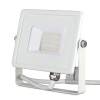 20W slim Světlomet, venkovní reflektor, těleso hliník, povrch bílá, krycí sklo čiré, LED 20W, 1600lm, neutrální 4000K, Ra80, 230V, IP65, IK05, rozměry 153x132x27mm náhled 1