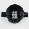 CA-BOX R 2x IP66 Spojovací, kabelová krabice, materiál plast černá, pro 2 kabely d=5-9mm, vodiče 3x0,5-2,5mm2, 230V, IP66, rozměry d=65mm, h=47mm náhled 2