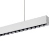 STEP 09 Dark Stropní, nebo závěsné svítidlo, těleso hliníkový profil, povrch bílá, LED 30W, 4050lm, 135lm/W, teplá 3000K, stmív TUYA, vyzař úhel 80°, refl černá, UGR<19, Ra80, 230V, IP20, rozměry 1120x74x44mm náhled 2