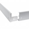 MR106 - Rám pro LED panel 120x30 Montážní rám pro spodní montáž LED panelů, bezšroubový, materiál kov, povrch bílá, pro panel 300x1200mm, do sádrokartonu SDK, rozměry 300x1200x43mm. náhled 3