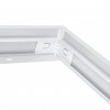 MR106 - Rám pro LED panel 120x30 Montážní rám pro spodní montáž LED panelů, bezšroubový, materiál kov, povrch bílá, pro panel 300x1200mm, do sádrokartonu SDK, rozměry 300x1200x43mm. náhled 4