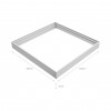 Rám pro LED panel 60x60 Montážní rám pro stropní montáž LED panelů, materiál hliník, povrch bílá, rozměry 600x600x70mm. náhled 6