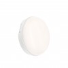 FULO R 8W, IP54, IK10 Stropní, nebo nástěnné venkovní svítidlo, materiál plast bílá, difuzor plast opál, LED 8W, 940lm, neutrální 4000K, 230V, IP54, IK10, tř.2, rozměry d=140mm, h=48mm. náhled 1
