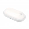 FULO O 20W, IP54, PIR, IK10 Stropní venkovní svítidlo, PIR senzor pohybu, záběr 120°, dosah 5m, čas svícení 2min, materiál plast bílá, dif plast opál, LED 20W, 2300lm, neutrální 4000K, 230V, IP54, IK10, tř.2, 270x145x75mm. náhled 3
