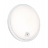 FULO R LED 20W, IP54, PIR, IK10 Stropní venkovní svítidlo, PIR senzor pohybu, záběr 120°, dosah 5m, čas svícení 2min, materiál plast bílá, dif plast opál, LED 20W, 2300lm, neutrální 4000K, 230V, IP54, IK10, tř.2, d=220mm, h=60mm. náhled 1