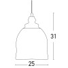 HERTRON4 PENDANT 1x40W E27 Závěsné svítidlo, těleso kov, stínítko kov, povrch lak černá mat, pro žárovku 1x40W, E27, 230V, IP20, tř.1. rozměry stínítko d=250mm h=310mm, včetně závěsu l=1200mm, lze zkrátit náhled 2