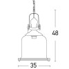 MAROKIA 1x40W E27 Závěsné svítidlo, základna kov, těleso kov, povrch bronz antická zašlá, difuzor sklo růžová, pro žárovku 1x40W, E27, 230V, IP20, tř.1. rozměry d=350mm h=480mm, včetně závěsu l=1000mm, lze zkrátit náhled 2