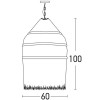 VACATERIA 1x40W E27 Závěsné svítidlo, základna kov, povrch černá, stínítko ratan natural, pro žárovku 1x40W, E27, 230V, IP20, tř.1. rozměry stínítko d=600mm h=1000mm, včetně závěsu l=500mm, lze zkrátit náhled 2