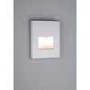 Svítidlo do stěny Vestavé svítidlo do stěny, těleso hliník, povrch šedostříbrná, LED 1,1W, teplá 2700K, 50lm, 230V, IP20, tř.2, 80x80x30mm, svítí dolů, montáž do KU68 náhled 6