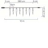 S24V Vánoční osvětlení rampouchy 50x LED VÝPRODEJ Vánoční osvětlení venk staveb 24V - rampouchy svítí stále 50x teplá LED,stále svítící,sv část 5m, rozteč 10cm, délka rampuchu 25cm, spoj/konek, BEZ trafa, IP44 náhled 3