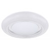 DAUN II Stropní svítidlo, kov chrom, dif plast opál třpytivý efekt, LED 28W, 1698lm, dálk ovl, nebo smart telefon Tuya, WiFi, stmív, nast teplota CCT teplá 3000K - denní 6000K, 230V, IP20, d=480mm, h=70mm náhled 2