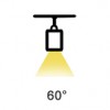 TRUNKI LED 80W 60° Závěsné svítidlo, těleso hliník, povrch bílá, LED 80W, neutrální 4000K, 10400lm, vyzař. 60°, Ra80, 230V, IP20, l=1414mm, 76x40mm, kabeláž 5 vodičů, koncovky SAMOSTATNĚ náhled 1