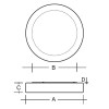 ZERO 1 Stropní svítidlo základna kov, povrch bílá, difuzor sklo opál mat, pro žárovku 2x60W, E27, A60, 230V, IP20, tř.1, d=330mm, h=90mm náhled 3