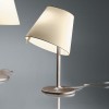 MELAMPO NOTTE Stolní lampa, těleso hliník, povrch šedostříbrná, klobouk náklopný, materiál textil povrch šedostříbrná, pro žárovku 1x42W, E14, 230V, IP20, d=230mm, h=400mm náhled 5