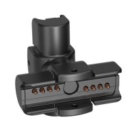 MIKADO konektor M+E 180° Mechanický a elektrcký konektor k napojení svítidel, otočný o 180°, materiál plast černý, rozměry 54x54x24mm