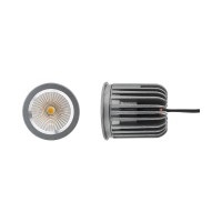 DRASEL LED 7W/10W LED modul bodový, materiál hliník, povrch elox, difuzor plast transparetní, LED 7W/560mA, 10W/240mA, teplá 3000K/neutrální 4000K/denní 6500K, vyzař. úhel 36°, IP20, tř.2, d=50mm, délka dle typu, vč trafa