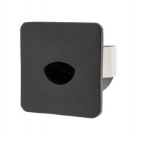 JONZ WL 3W Vestavné svítidlo do stěny, těleso hliník, povrch bílá/černá, LED 3W, teplá 3000K/180lm, neutrální 4000K/190lm, vyzař. úhel 70°, Ra95, 230V, IP20, rozměry 45x45x37mm, svítí dolů.