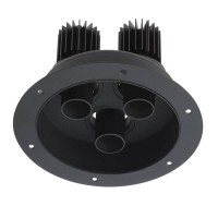 DELENO LED 3X9W Podhledové, trojbodové svítidlo, nastav směr sv, materiál hliník, povrch bílá, nebo černá, krycí plast transparentní, LED 3x9W, teplá 2700K/3000K, neutrální 4000K, UGR<10, Ra90, 230V, IP20, tř.2, rozměry d=170mm, h=112mm, vč trafa