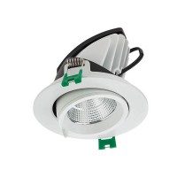 STERN LED výklopné 15W/33W/42W Podhledové, bodové svítidlo, velký úhel vyklopení 45°, materiál hliník bílá, krycí plast transp, LED 15W/33W/42W, teplá 3000K, nebo neutrální 4000K, UGR<16, Ra90, vyzař. úhel 38°, 230V, IP20, tř.2, rozměry dle typu, vč trafa