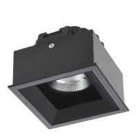 WASANA LED 10,5W Stropní, vestavné, komínkové, bodové, svítidlo, materiál hliník, povrch černá/bílá, krycí PMMA transparentní, LED 10,5W, 568lm/607lm, teplá 3000K/neutrální 4000K, Ra90, 500mA, IP20, tř.3, rozměry 79x79x58mm, trafo samostatně