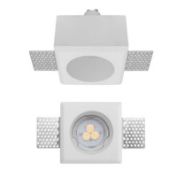 BOLETO 1X35W GU10 ES50 KRUHOVÉ Stropní, podhledové, bezrámečkové, bodové svítidlo, materiál sádra, povrch bílá, pro žárovku 1x35W, GU10, ES50, 230V, IP20, tř.1, rozměry 80x80x110mm