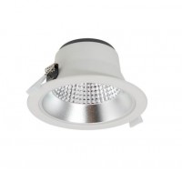 FRITZ BI 15W/20W/28W/35W CCT Podhledové bodové svítidlo, těleso kov, povrch bílá, LED 15W/20W/28W/35W, přepínačem nastav. CCT teplota teplá 3000K- denní 6000K, vyzař. úhel 60°, UGR<19, Ra90, 230V, IP54/IP20, tř.2, rozměry dle typu.
