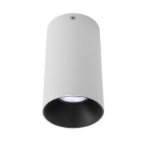 ROTOR TU, 1x35W, GU10 Stropní, přisazené, bodové svítidlo, těleso hliník, povrch vnější bílá, vnitřní bílá/černá, pro žárovku 1x35W, GU10, ES50, 230V, IP20, tř.1, rozměry d=75mm, h=135mm