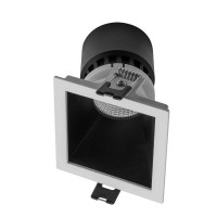 BLANDA 1X35W GU10 čtverec WALLWASHER Podhledové, stropní, bodové, čtvercové svítidlo, svítí ASYMETRICKY, těleso hliník, povrch vnější bílá, vnitřní bílá/černá/zlatá, pro žárovku 1x35W, GU10, ES50, 230V, IP40, tř.1, rozměry 84x84x45mm