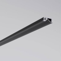 PRF profil ASYMETRICKÝ, 23,8x8,8mm Zápustný profil ASYMETRICKÝ, pro instalaci LED pásků pod úhlem, materiál hliník, difuzor plast opál, povrch bílý/černý, max šířka LED pásku 4mm, rozměry 23,8x8,8mm, délka l=2m, vč. 2 koncovek s otvory.