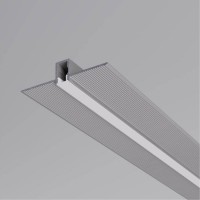 PRF nanoprofil III Zápustný profil pro instalaci LED pásků do sádrokartonu, materiál hliník, difuzor plast opál, povrch šedá, max šířka LED pásku 4mm, rozměry 47,8x12mm, délka l=3m, vč. 2 koncovek.