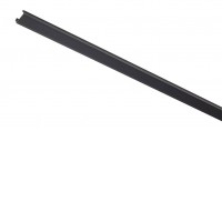 LINCE FC 48V 15mm Krycí lišta profilu lištového systému, těleso plast, povrch černá, rozměry 2500x17x7mm.