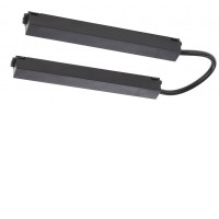 LINCE FCN 48V 15mm Vkládací, flexibilní spojovací konektor pro napájení kolejnicového systému osvětlení, materiál plast, černý, kabel,48V, IP20,  rozměry 146x14,5x19mm