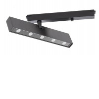 LINCE LISP  48V, 15mm Lineární, bodové svítidlo, nastavitelný směr svícení, hliník, černá, LED 4,5W/9W, teplá 2700K, nebo 3000K, vyzař. úhel 20° UGR<16, Ra90, 48V, IP20,