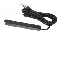 LINCE PC1 48V, 15mm Vkládací, napájecí konektor pro napájení kolejnicového systému osvětlení, materiál plast, černý, 48V, 146x14,5x19mm
