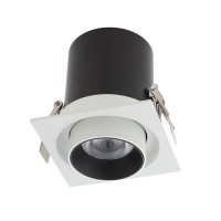 JELOPA LED Vestavné, bodové, komínkové svítidlo, výklopné +-90°, materiál hliník, povrch bílá, LED 12W/25W, teplá 3000K, nebo neutrální 4000K, UGR<10, vyzař. úhel 38°, Ra90, 230V, IP20, tř.2, rozměry dle typu, vč trafa