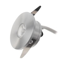 KOLONIAL LED 3W 700MA KRUH Podhledové kruhové svítidlo, těleso hliník, povrch bílá/broušený, krycí sklo čiré, LED 3W, 119lm/155lm, neutrální 4000K/teplá 3000K, 700mA, IP40, tř.3, rozměry d=46mm, h=22mm, trafo samostatně