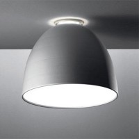 NUR SOFFITTO LED Stropní svítidlo, těleso hliník, povrch elox šedostříbrná nebo antracit šedá, difuzor polykarbonát, LED, teplá 2700K, 230V, IP20, tř.1, rozměry dle typu. svítí nahoru/dolů