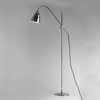 BIZMIT STOJACÍ LAMPA 42W E27 Stojací lampa, nastav kryt, sklápěcí rameno, zákl kov, povrch chrom lesk/krémová, kryt kov vnější chrom/černá/krémová, vnitřní bílá, pro žár 42W, E27, 230V, IP20, tř.2, rozměry 1700x660mm, vypínač na kabelu