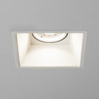 BAKSANIT čtverec Stropní vestavné svítidlo, ANO/NE nastav směr svícení, materiál kov, povrch bílá, pro žárovku 50W, GU10 nebo LED 6,5W, teplá 2700K, 487lm, Ra80, 230V, IP65/IP20, tř.1/tř.3, rozměry dle typu, vč. trafa